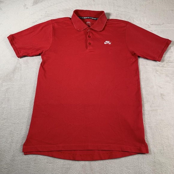 Nike SB Polo Shirt Mens Small Dri-FIT Skateboarding Short Sleeve Performance - Picture 1 of 12